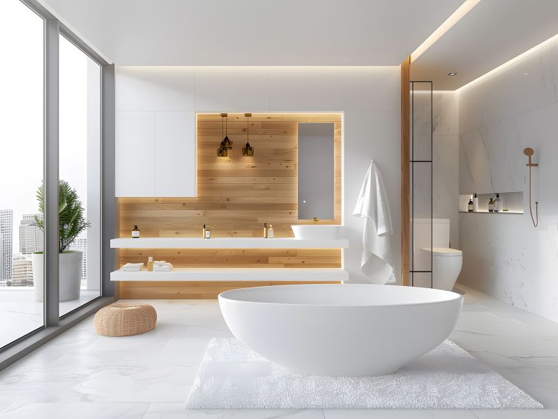 Space-saving Corner Tub